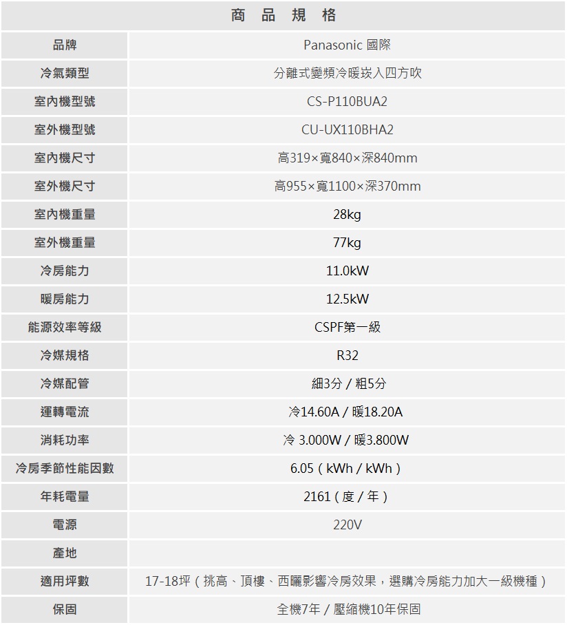 CU UX110BHA2 1