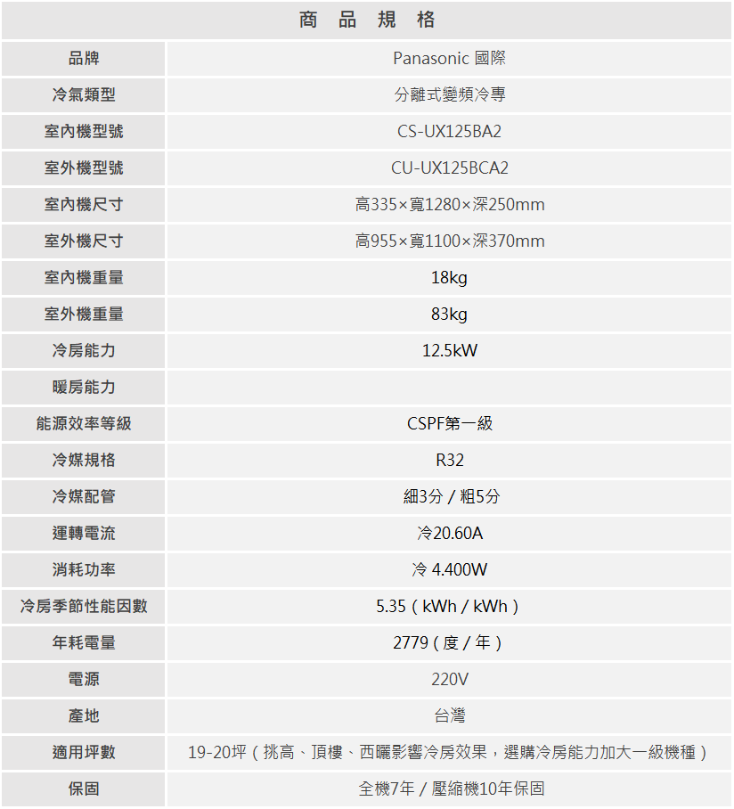 CU UX125BCA2