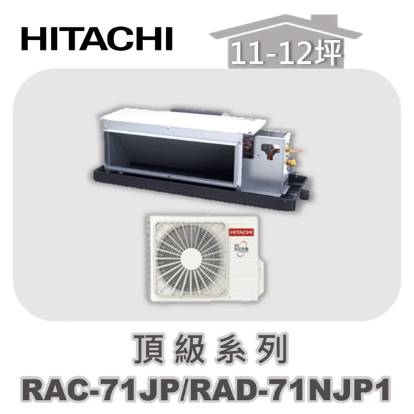 【HITACHI日立】頂級單冷隱藏RAC-71JP/RAD-71NJP1