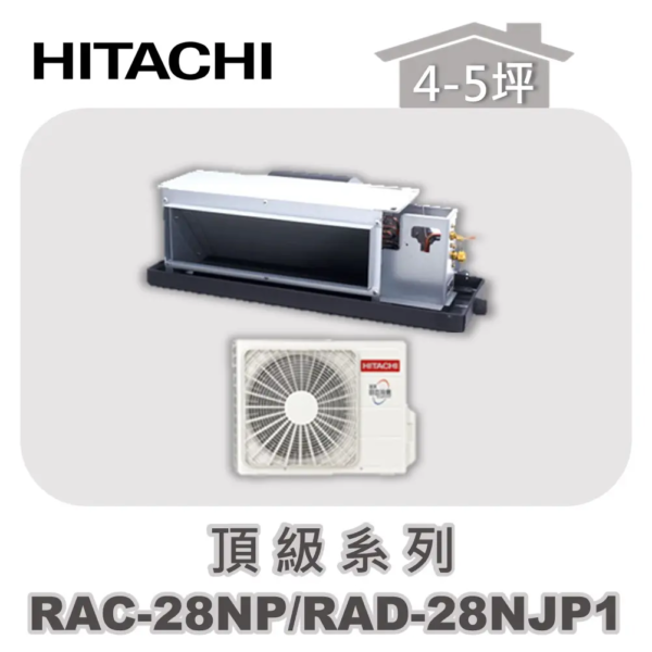 【HITACHI日立】頂級冷暖隱藏RAC-28NP/RAD-28NJP1